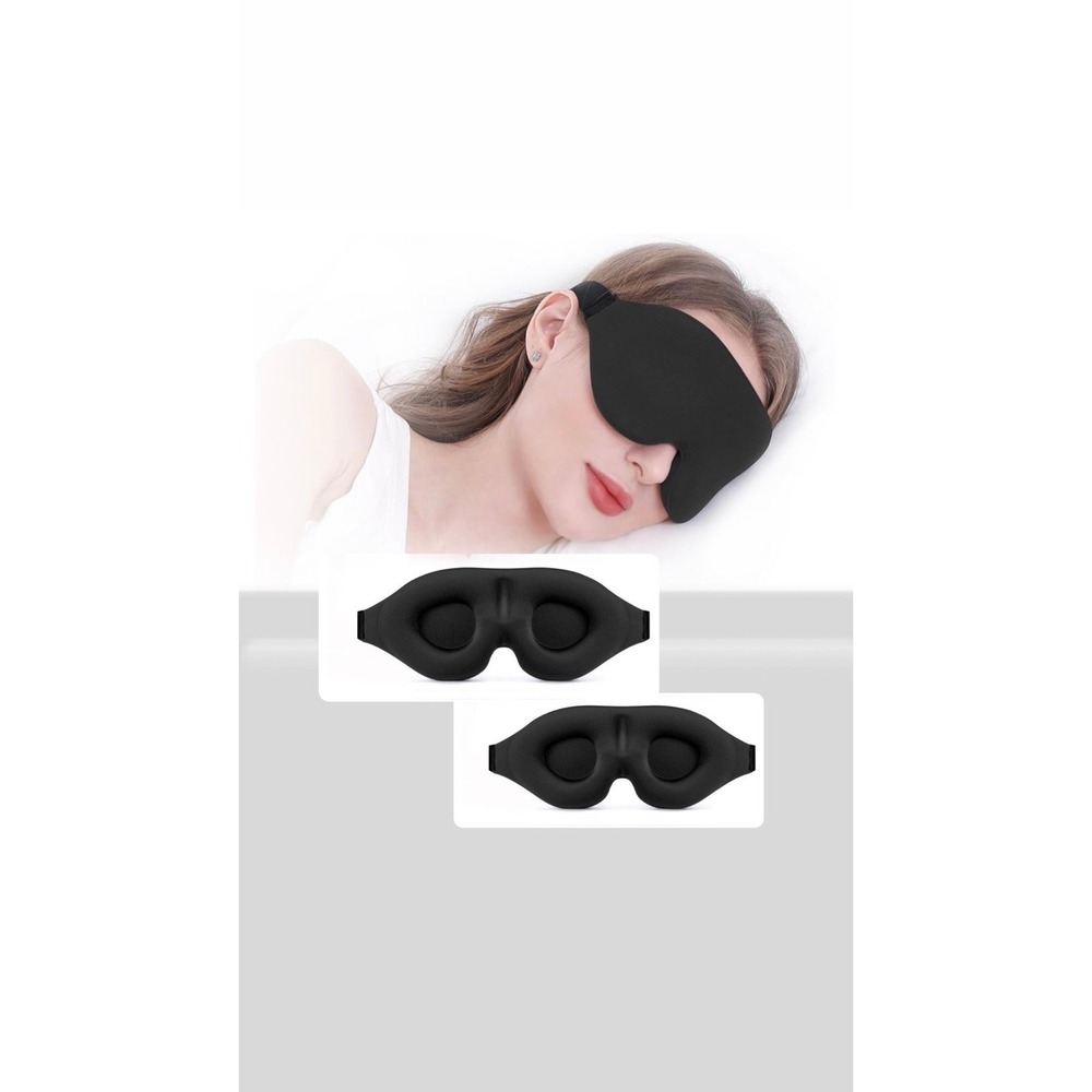YIVIEW Sleeping Eye Masks 2pcs-Complete Light Blocking 3D Sleeping Eye Masks - Picture 10 of 10